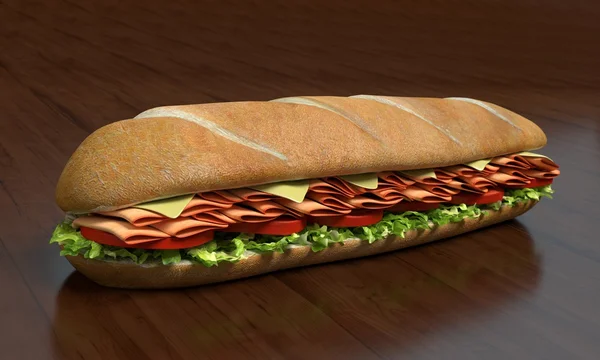 Lezzetli alt sandviç. — Stok fotoğraf