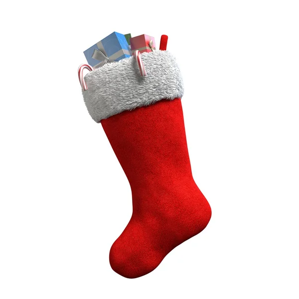 Red Christmas Stocking — Stock Photo, Image