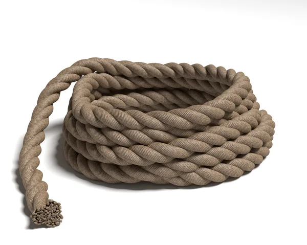 Thick brown rope — Stock Photo, Image