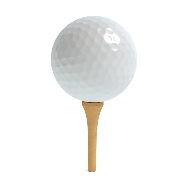 Golfball auf Tee — Stockfoto