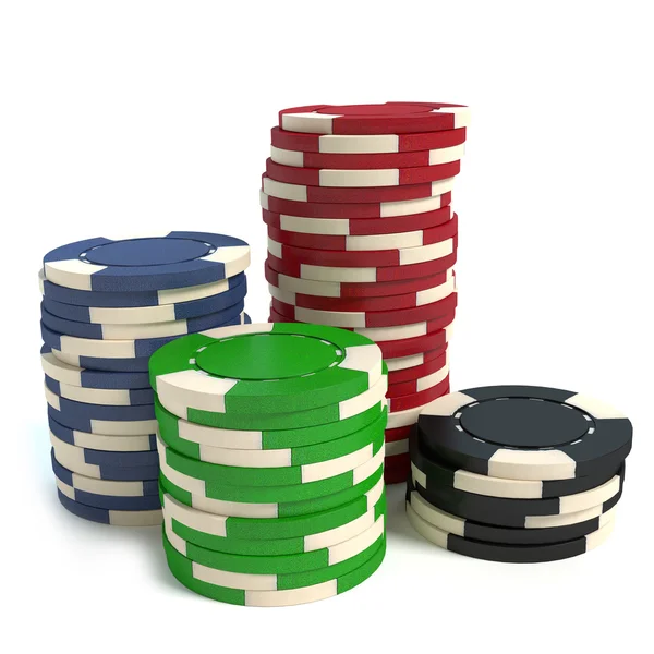 Fichas de Poker — Fotografia de Stock