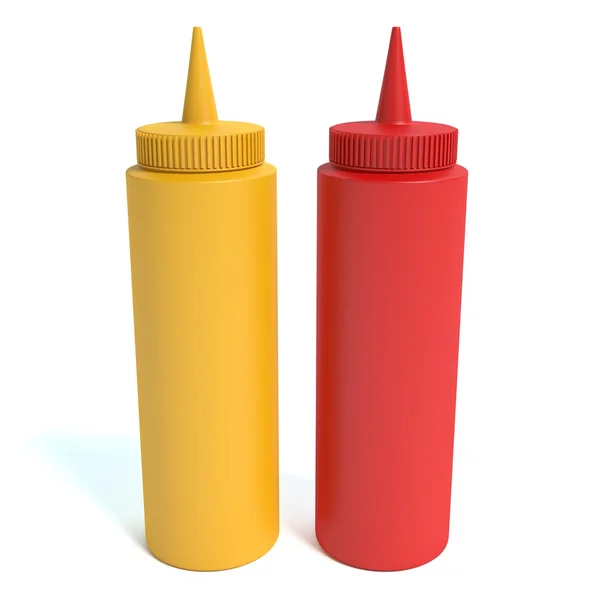 Ketchup and mustard bottles Stock Photo by ©montego 51993193