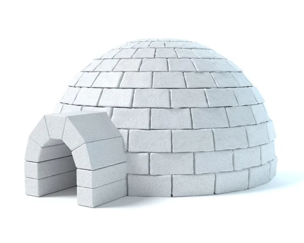 Illustration 3D d'un igloo — Photo