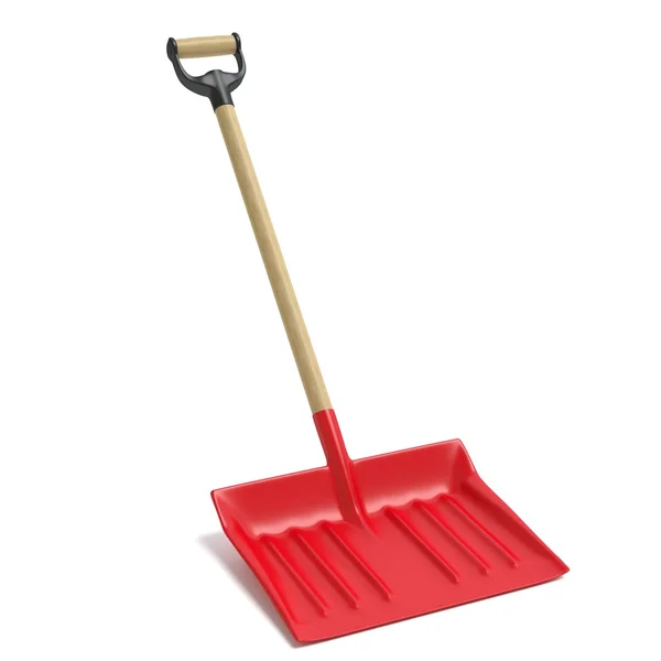 3d illustration of a snow shovel — Stock Photo, Image