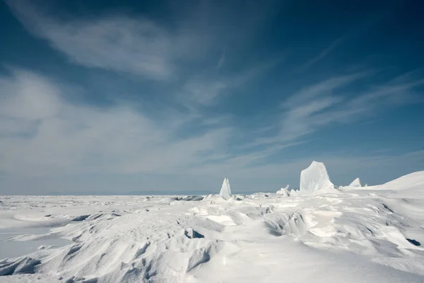 Gelo Lago Baikal — Fotografia de Stock