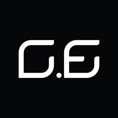 CE Logo monogram abstract on blackground design template