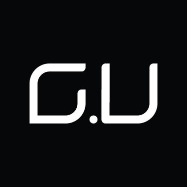 CU Logo monogram abstract on blackground design template