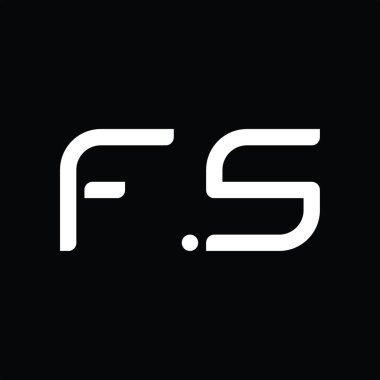 FS Logo monogram abstract on blackground design template