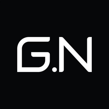 GN Logo monogram abstract on blackground design template