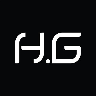 HG Logo monogram abstract on blackground design template