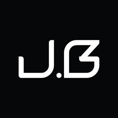 JB Logo monogram abstract on blackground design template