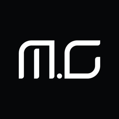 MC Logo monogram abstract on blackground design template