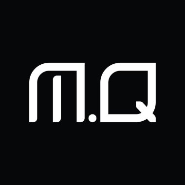 MQ Logo monogram abstract on blackground design template