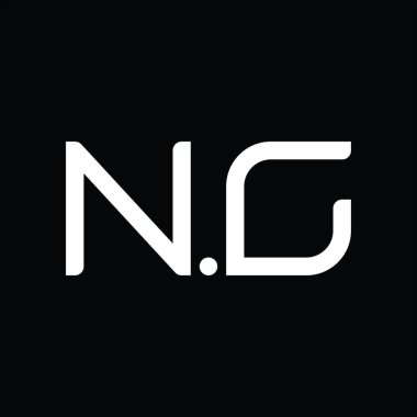 NC Logo monogram abstract on blackground design template