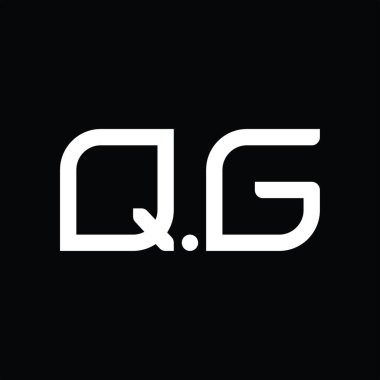 QG Logo monogram abstract on blackground design template