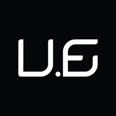 UE Logo monogram abstract on blackground design template
