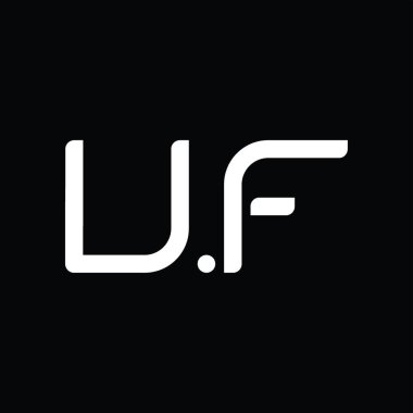 UF Logo monogram abstract on blackground design template