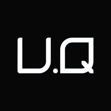 UQ Logo monogram abstract on blackground design template