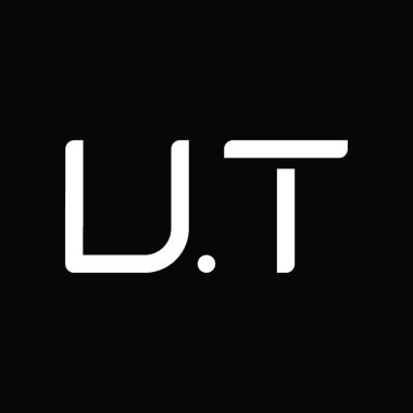 UT Logo monogram abstract on blackground design template
