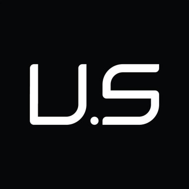 US Logo monogram abstract on blackground design template