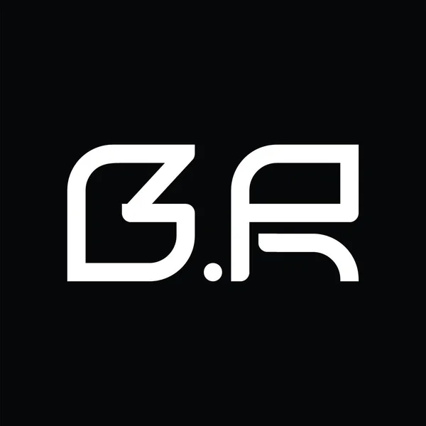 Logo Monogramm Abstract Auf Blackground Design Template — Stockvektor