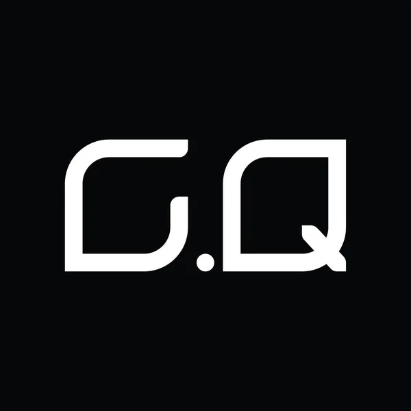 Logo Monogram Abstract Blackground Design Template — Stockvector