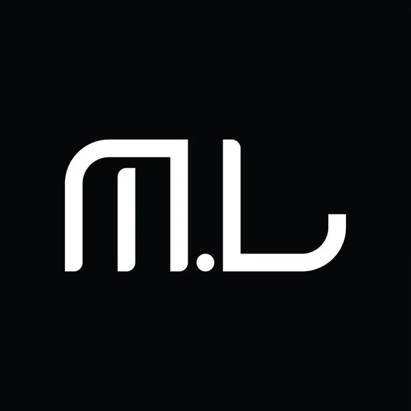 Logo Monogram Abstract Blackground Design Template — Stockvector