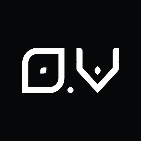 Logo Monogram Abstract Blackground Design Template — Stok Vektör