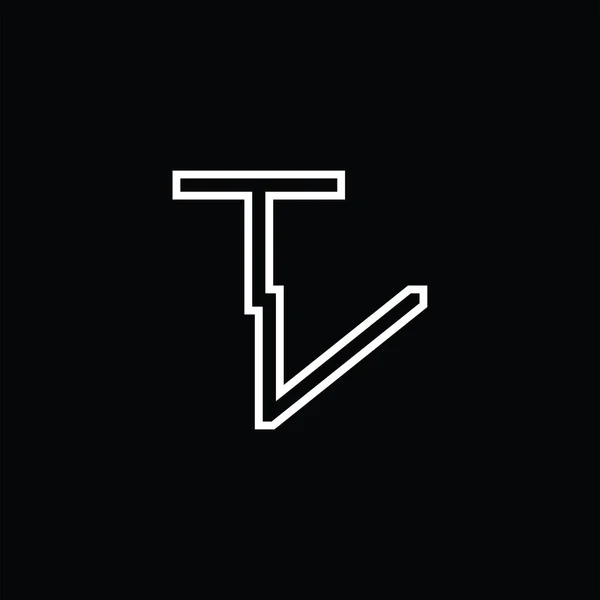 Satır Biçimi Siyah Zemin Tasarım Şablonlu Logosu — Stok Vektör