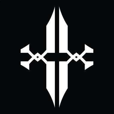 Siyah zemin dizayn şablonunda elmas şekilli XX logosu