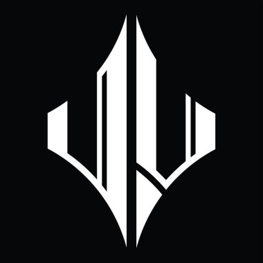 Siyah zemin dizayn şablonunda elmas şekilli UV logosu