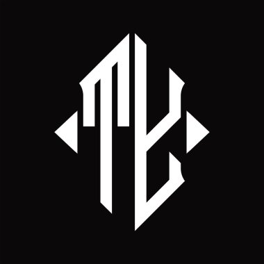 TY logo monogramı kalkan şekli izole edilmiş siyah arkaplan tasarım şablonu