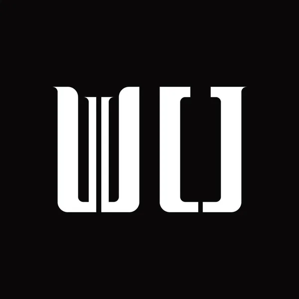 黑土设计模板中片Wu标志图 — 图库矢量图片