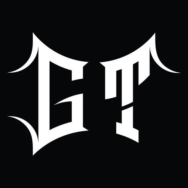 Logomonogram Med Abstrakt Form Mal Utforming Blackground – stockvektor