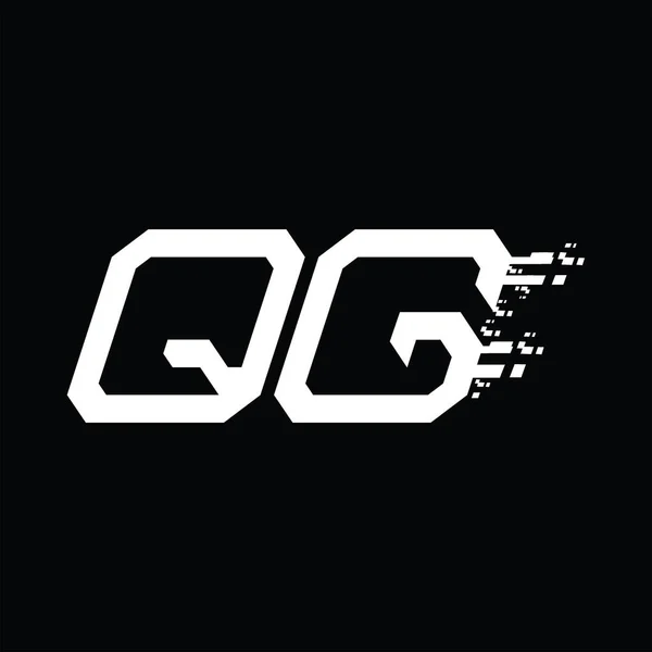 Logo Монограмма Абстрактные Технологии Скорость Blackground Дизайн Шаблон — стоковый вектор
