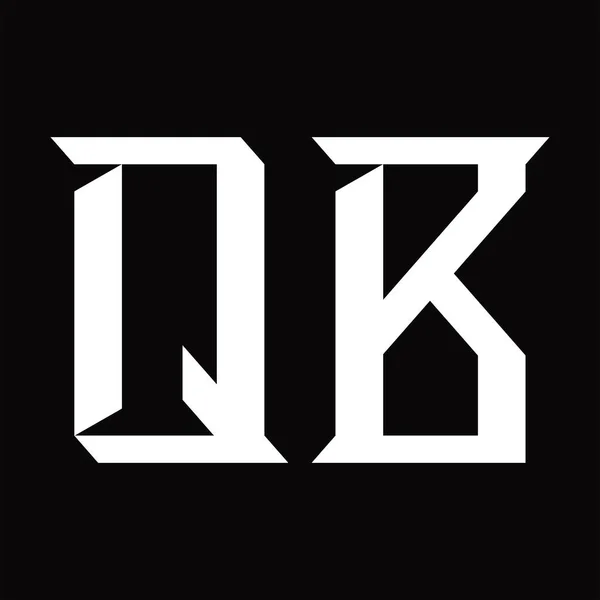 Монограма Логотипу Шаблоном Дизайну Чорного Майданчика — стоковий вектор