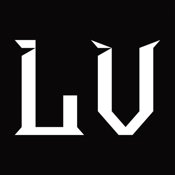 Логограма Логотипу Шаблоном Дизайну Чорного Майданчика — стоковий вектор