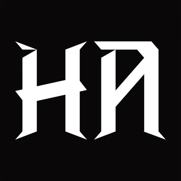 Логограма Логотипу Шаблоном Дизайну Чорного Майданчика — стоковий вектор