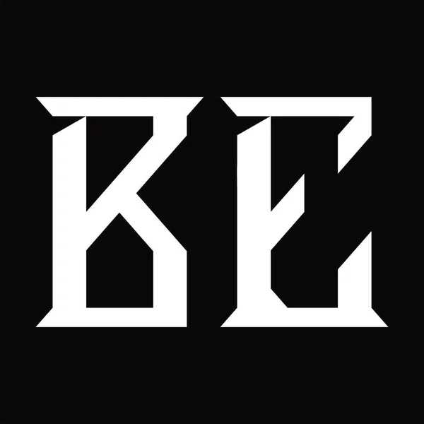 Dilimlenmiş Siyah Zemin Tasarım Şablonlu Logosu — Stok Vektör