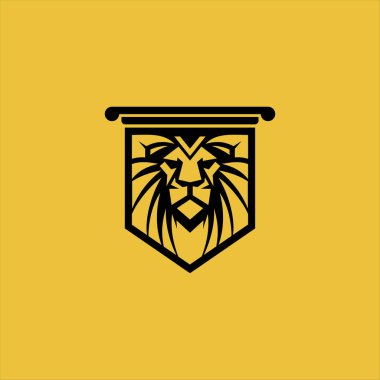 Bu çarpıcı aslan amblemi güçlü ve unutulmaz bir görsel kimlik arayan işletmeler için idealdir.