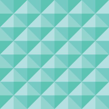 Gökyüzü Mavisi 'nin çeşitli tonlarında üçgen şekillerin tekrarlayan dizaynını içeren kusursuz bir geometrik desen dokulu bir etki yaratıyor..