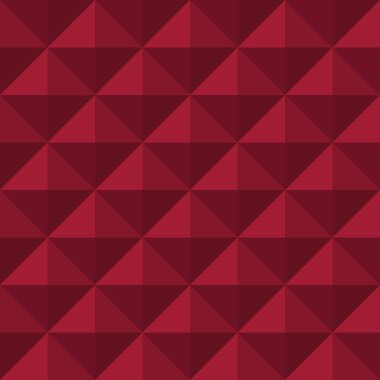 Maroon 'un çeşitli tonlarında tekrarlayan üçgen şekiller içeren kusursuz bir geometrik desen dokulu bir etki yaratıyor..