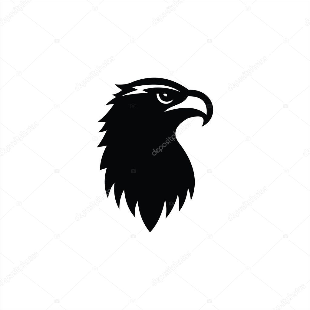 Bold eagle head design featuring fierce expression and detailed feather texture