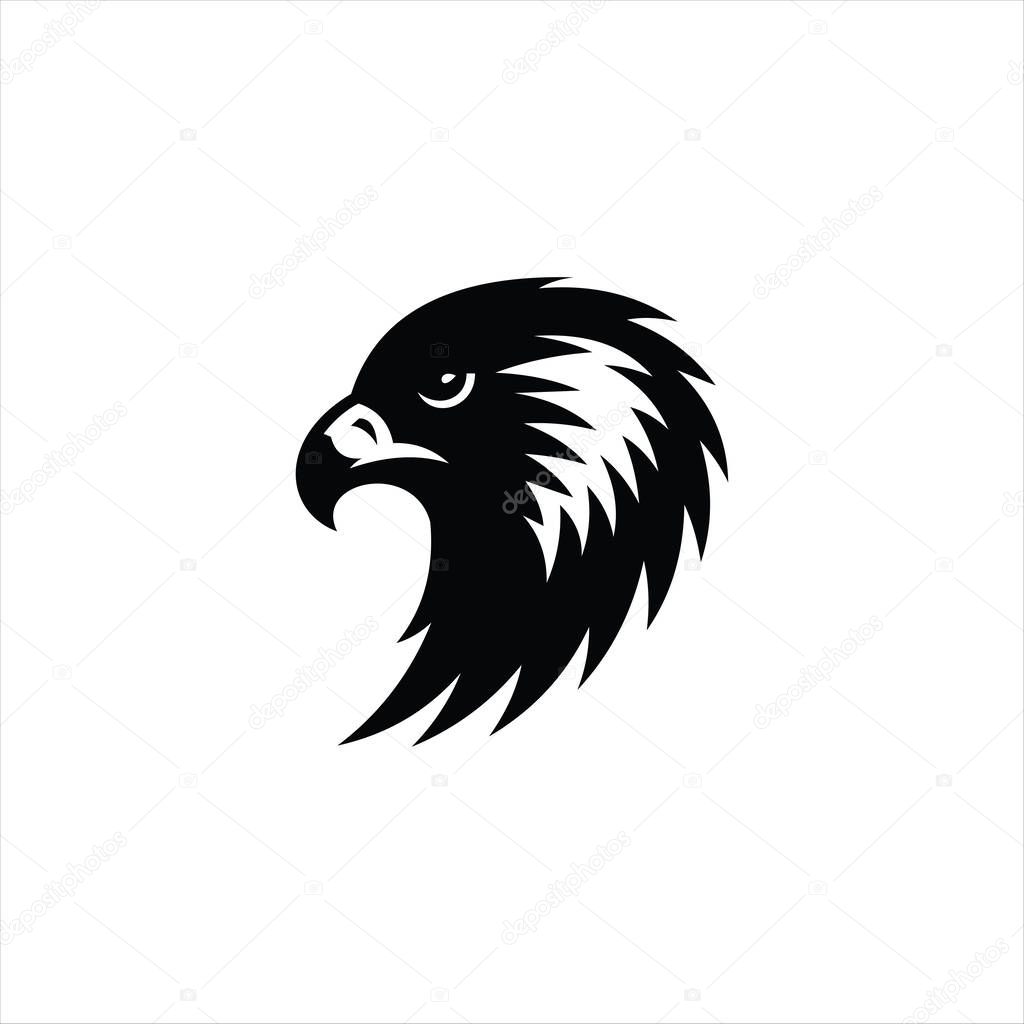 Bold eagle head design featuring fierce expression and detailed feather texture