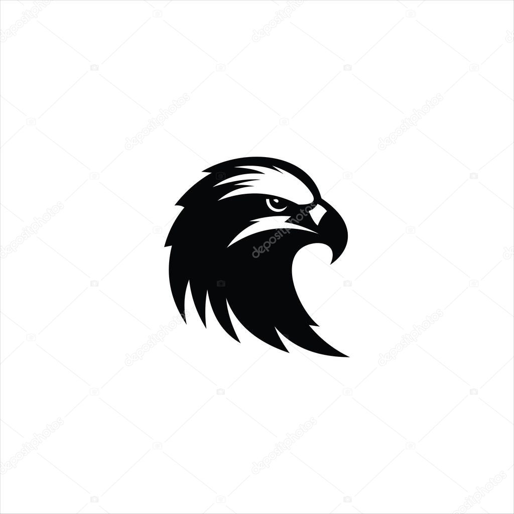 Bold eagle head design featuring fierce expression and detailed feather texture