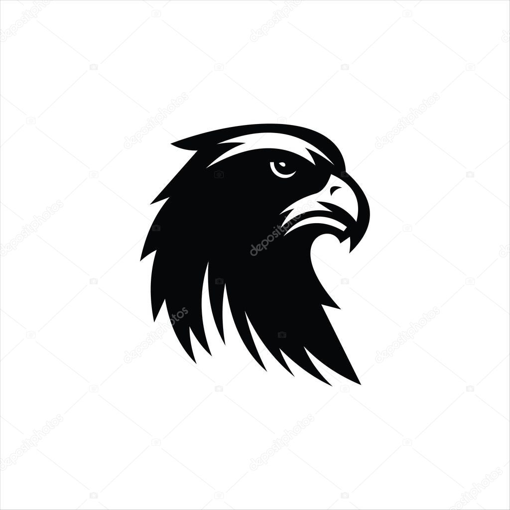 Bold eagle head design featuring fierce expression and detailed feather texture
