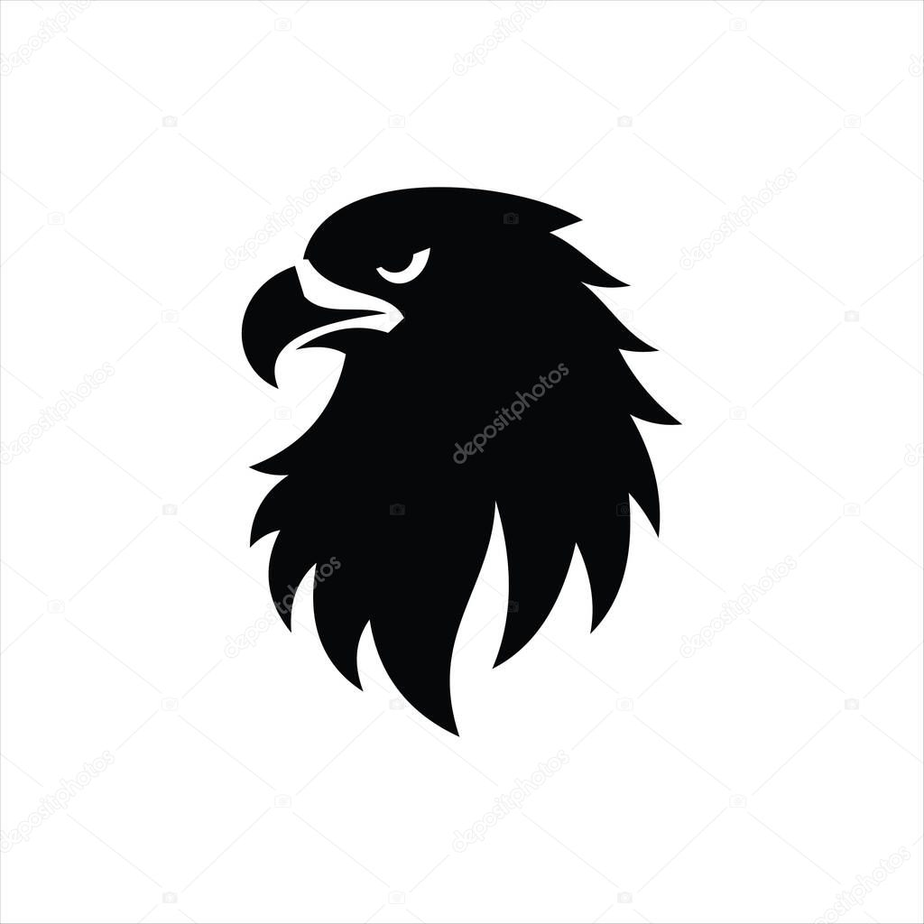 Bold eagle head design featuring fierce expression and detailed feather texture