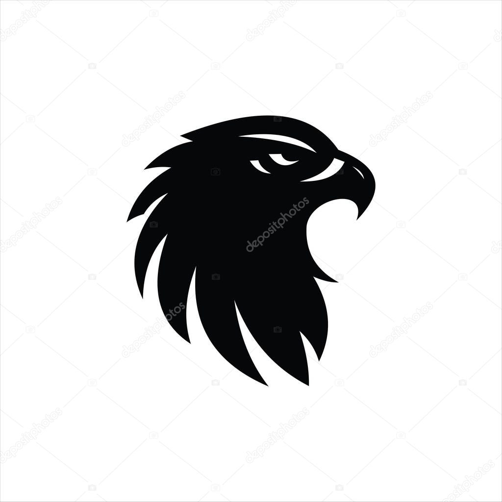 Bold eagle head design featuring fierce expression and detailed feather texture