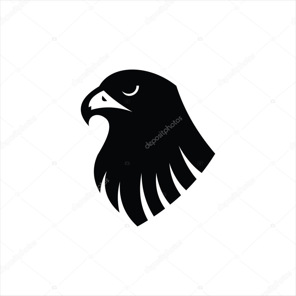 Bold eagle head design featuring fierce expression and detailed feather texture