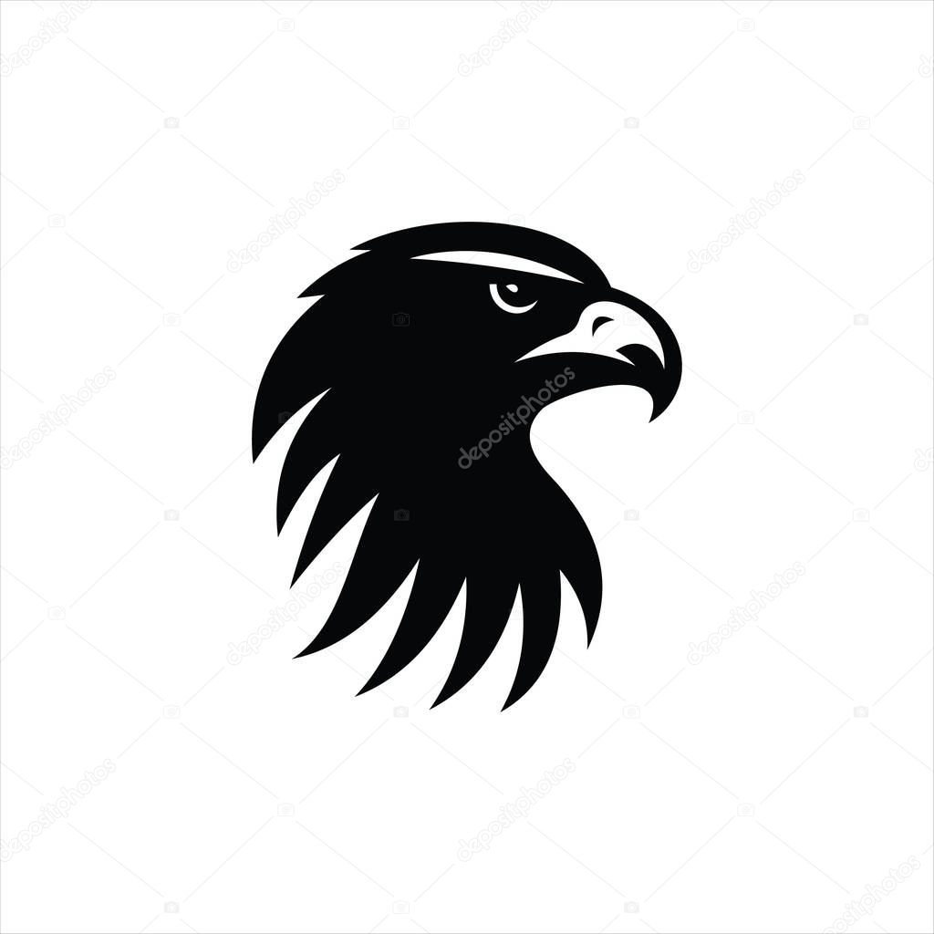 Bold eagle head design featuring fierce expression and detailed feather texture